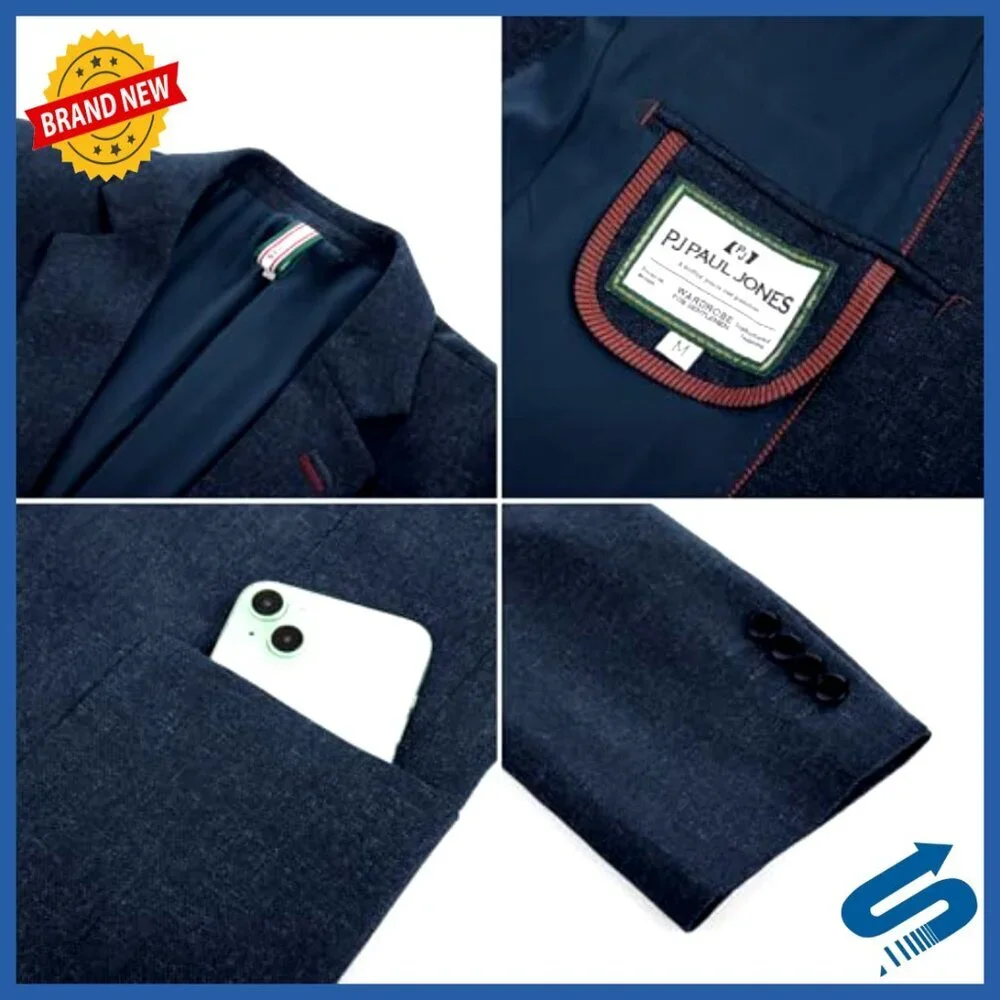 Slim Fit Lightweight Blazer Sport Coat One Button Casual Summer Jacket